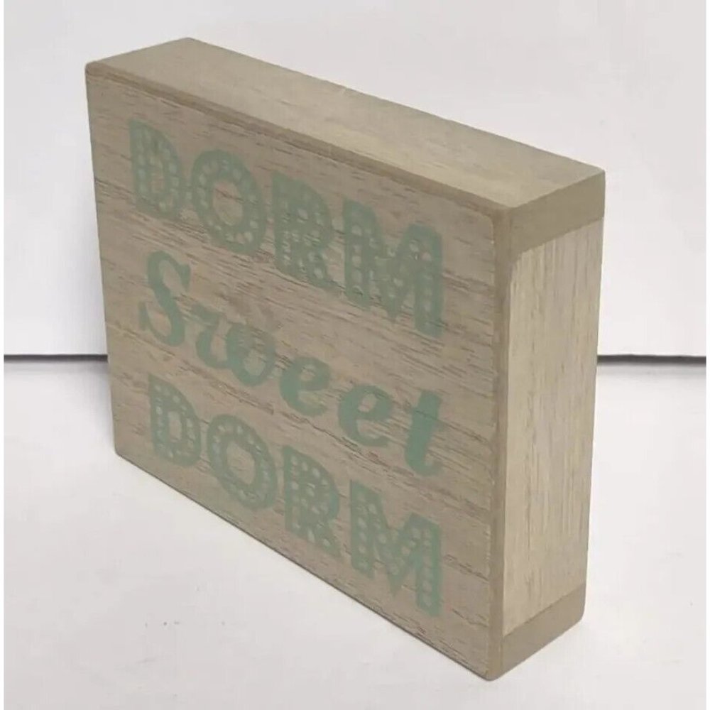Dorm Sweet Dorm Wood Wall Art Saying Home Decor Teenager School College - Picture 14 of 15